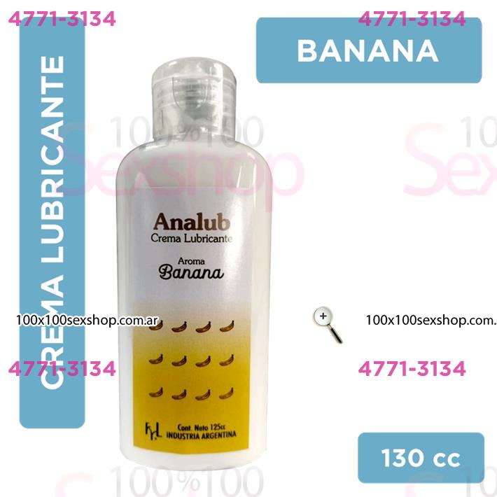 Crema lubricante anal fragancia banana 130cc